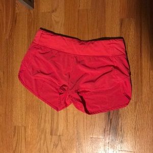 Pink lululemon shorts